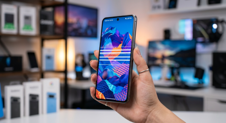 White Horizontal Lines on Phone Screen