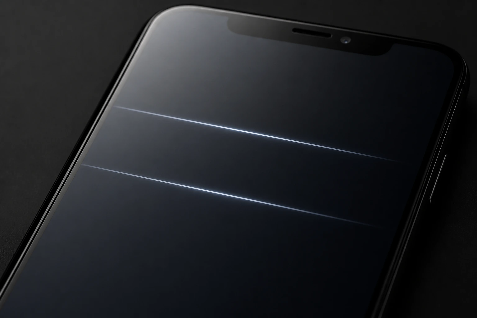 White Horizontal Lines on Phone Screen