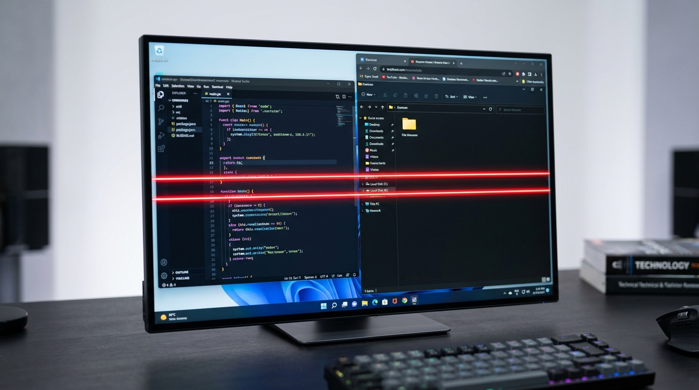 Red-Lines-on-PC-Screen