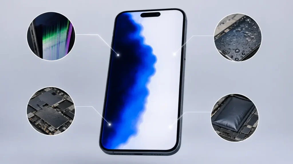 What Is Causing the Blue Patch on Your Screen