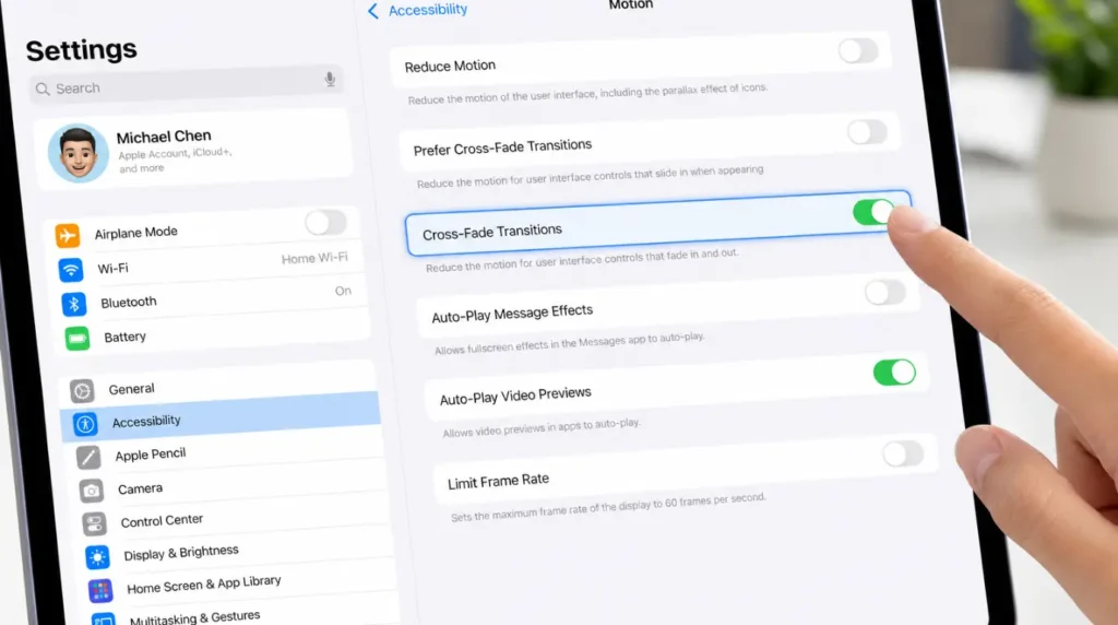 Using the screenshot method to diagnose if an iPad Pro screen line is a hardware or software issue