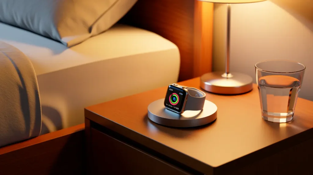 Apple Watch charging safely at room temperature to prevent boot freezes