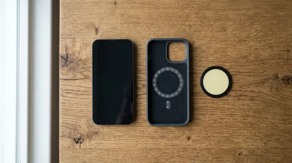Magnetic phone case and car mount next to smartphone causing auto-rotate sensor interference