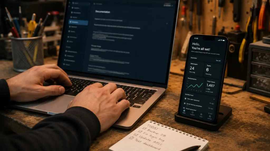PayPal app dashboard loaded successfully after applying the fix
